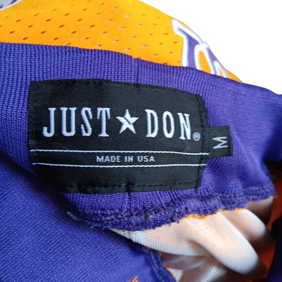 Medium Vintage Basketball Shorts Just Don Los Angeles Lakers 1996-97 M USA Made - Picture 3 of 8